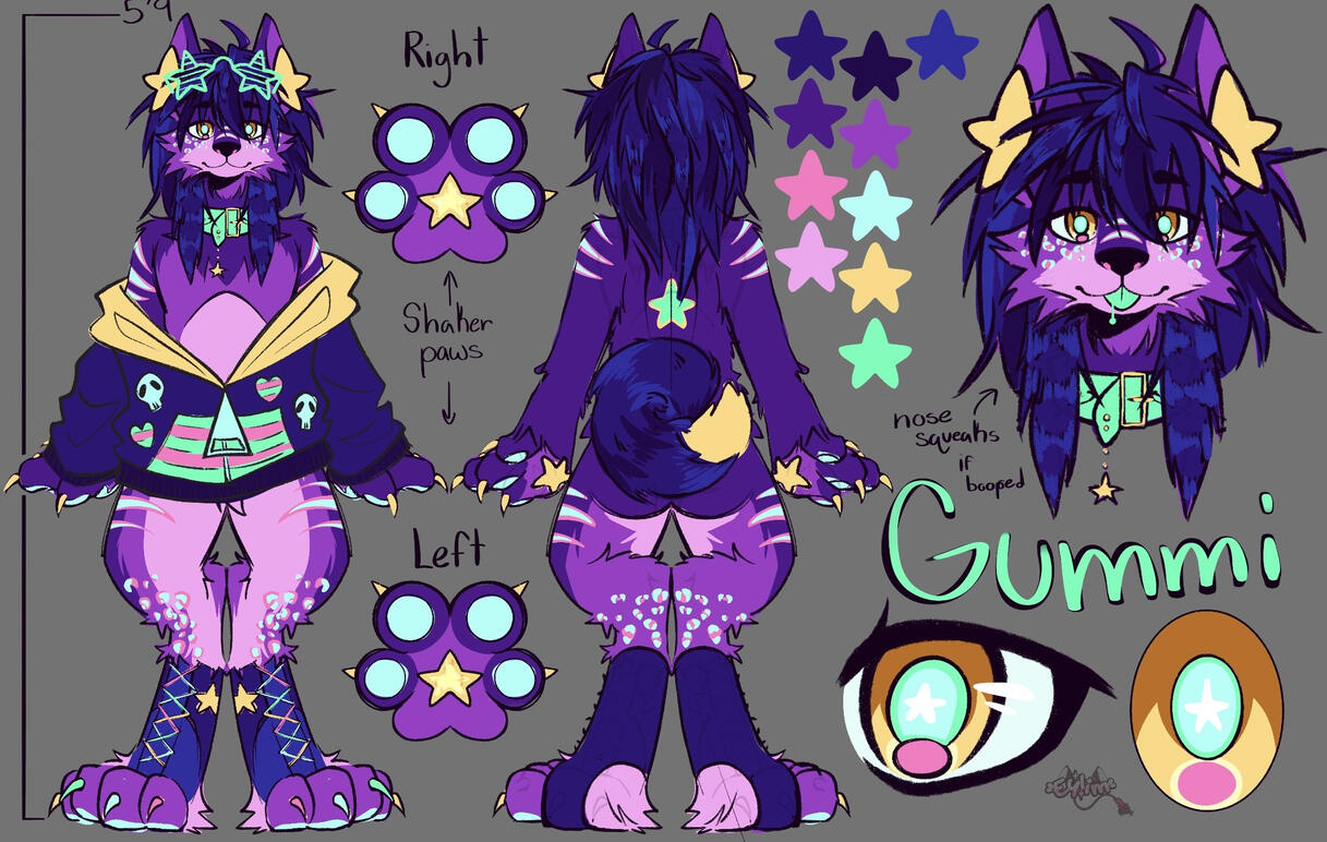Clean Sketch Ref Sheet (Past Comm)